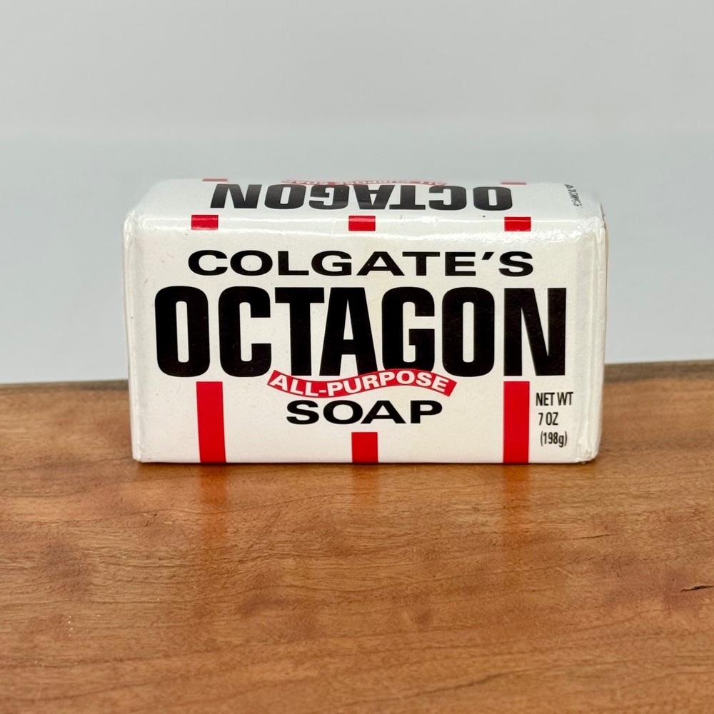 Vintage Colgate's Octagon All-Purpose Soap Bar 7oz Original Packaging Retro